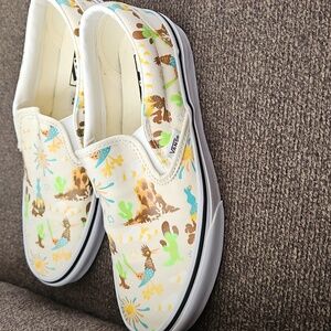Vans desert print slip on